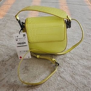 *Sold Out* Zara Lime Green Cross Body Bag - Brand New!!